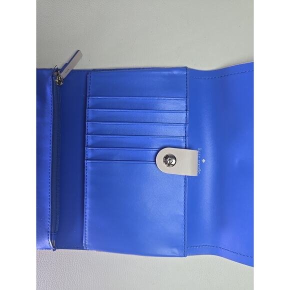 Kate Spade 2 Tone Wallet Preppy Feminine Chic Holiday Christmas Event Bridal - Picture 5 of 10